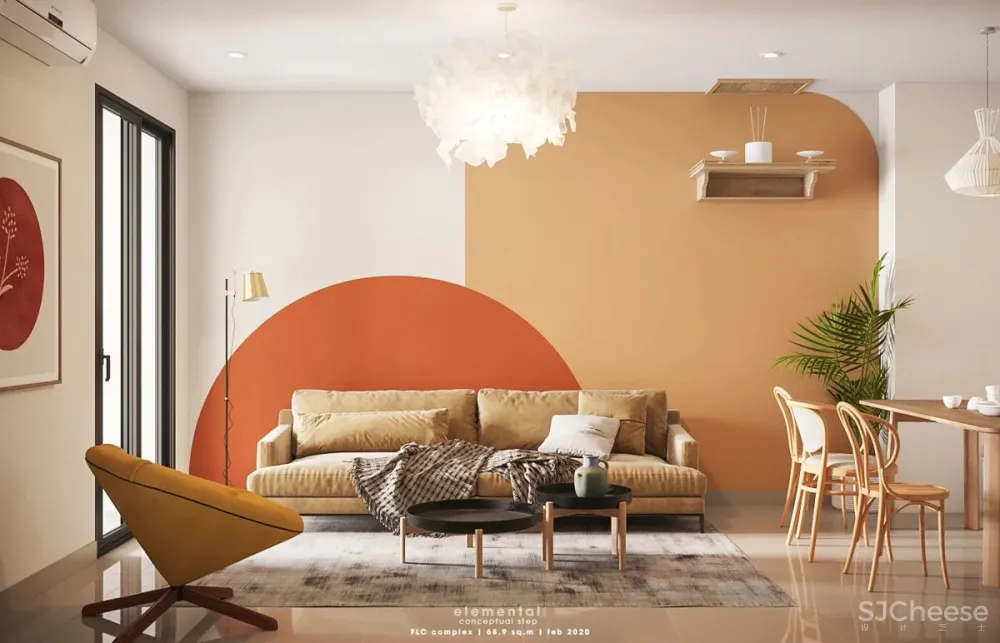 Creating Well Rounded Interiors With Circle Themes - Orange