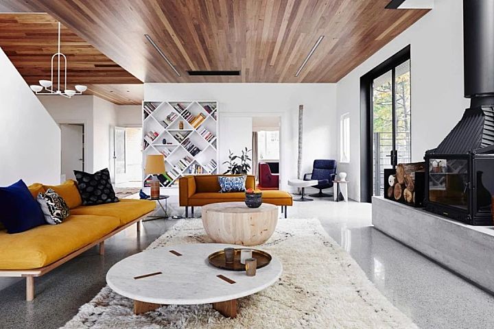 大胆用色 水磨石，让这个私宅有着琥珀般的光芒