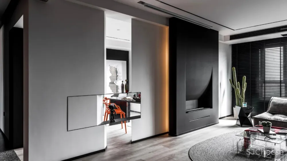 120㎡质感简约私宅,谁说黑色沉闷又压抑?