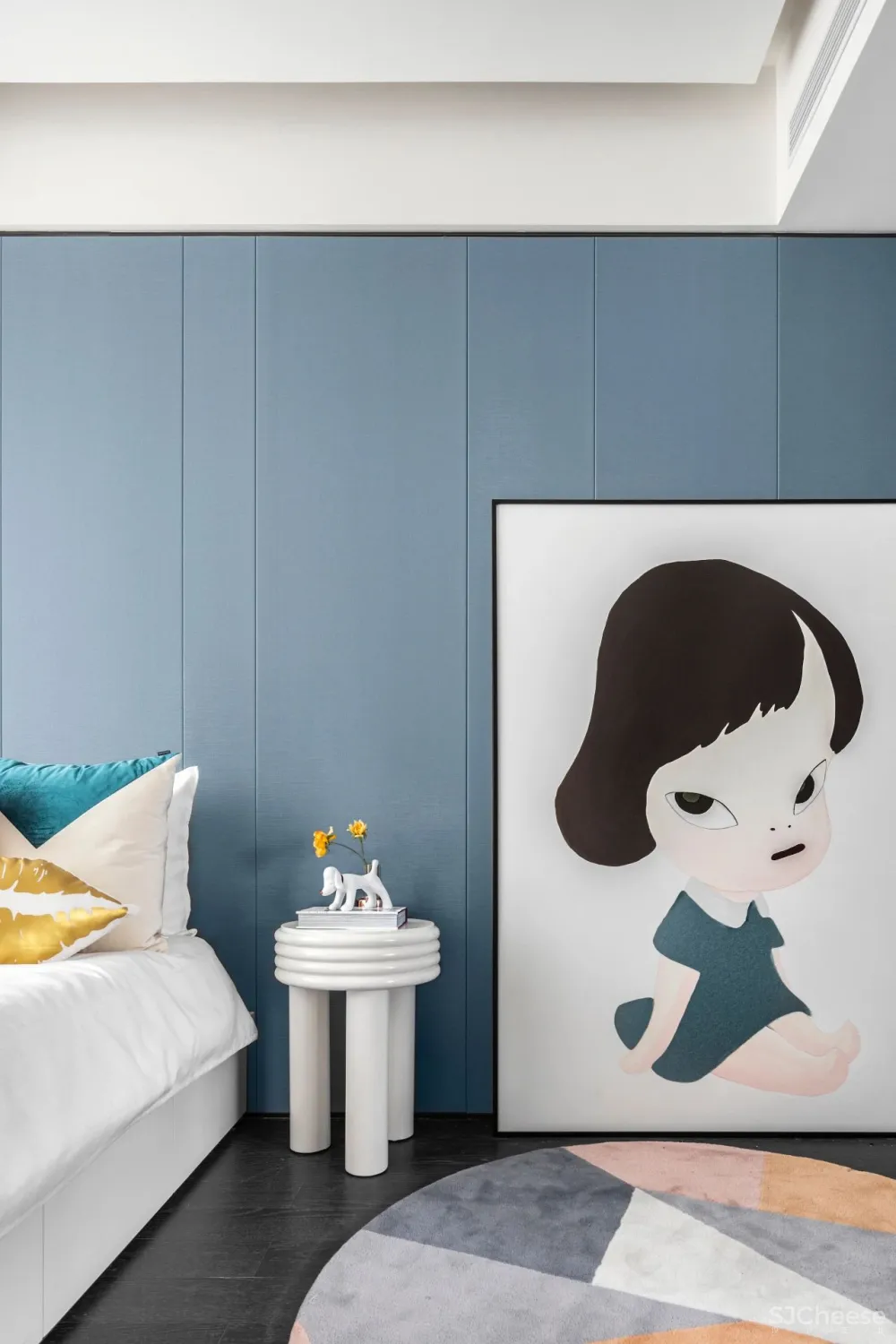 KOYI柯翊:点睛孔雀蓝,演绎现代简约家居轻奢范