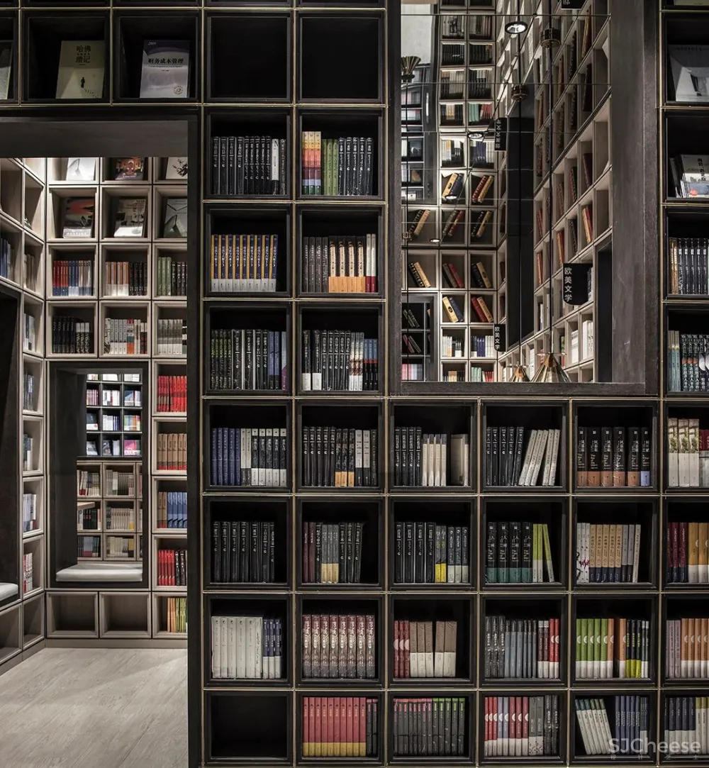 李想新作 宁波钟书阁,1230㎡,把201块“岩石”搬进书店