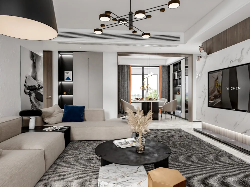 随性自在黑白灰的现代演绎 —— 云想空间表现