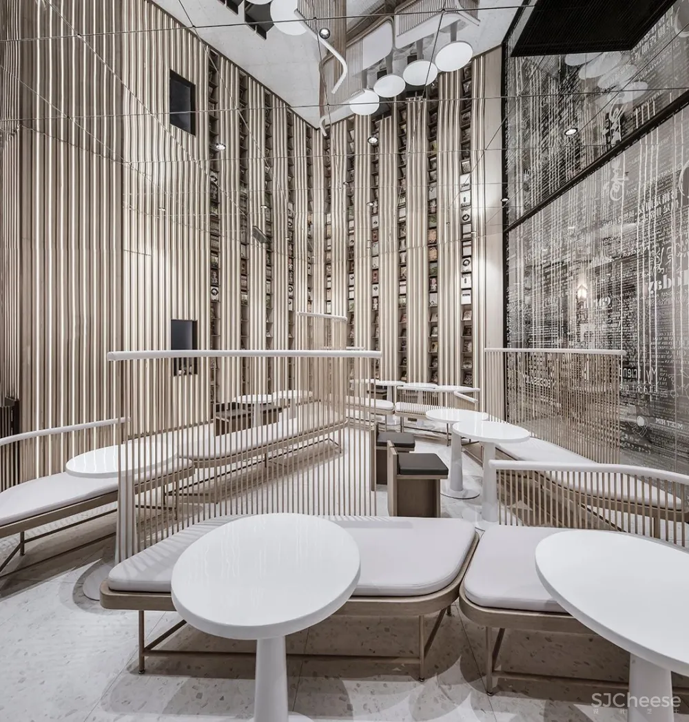 李想新作 宁波钟书阁,1230㎡,把201块“岩石”搬进书店