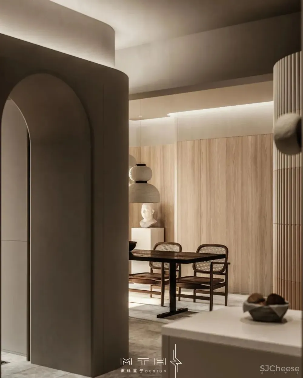 海口•华润中心,打造 清寂空间 周留成木桃盒子空间