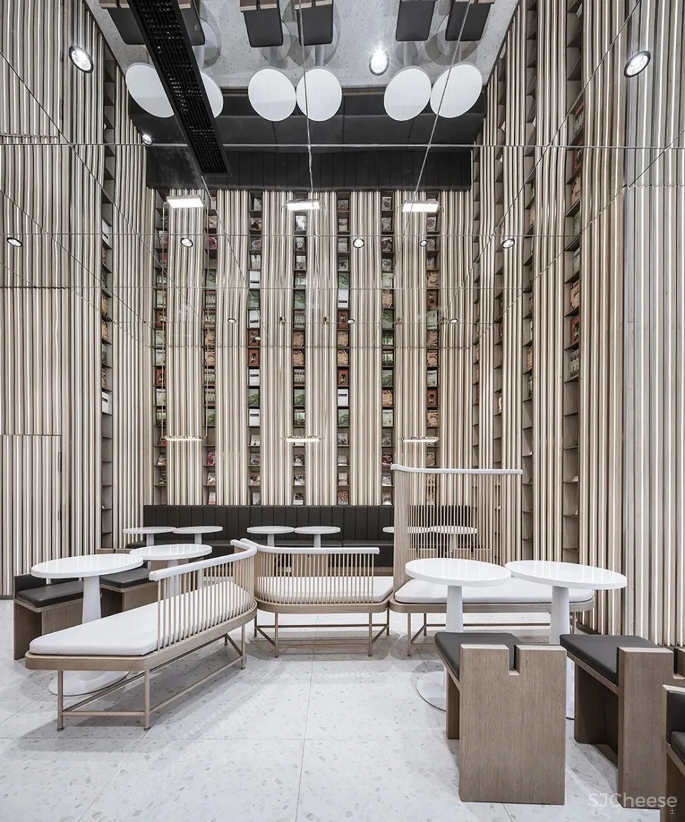 李想新作 宁波钟书阁,1230㎡,把201块“岩石”搬进书店