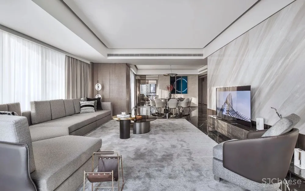 柯翊设计│ 绍兴源盛·云锦中心大平层样板间