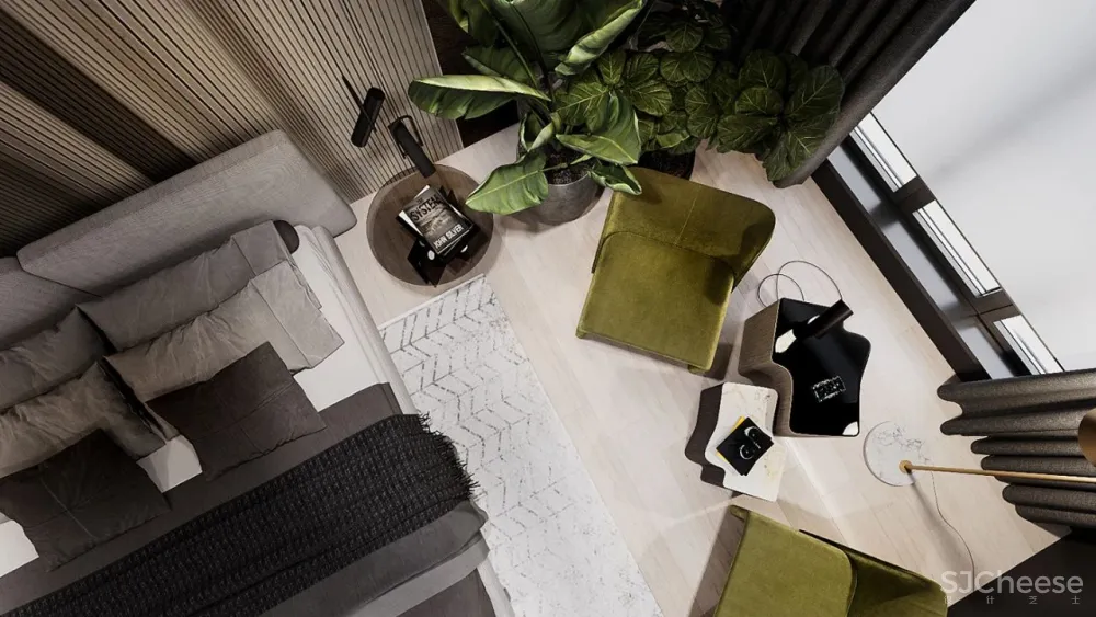 高级灰 轻奢,120㎡现代私宅