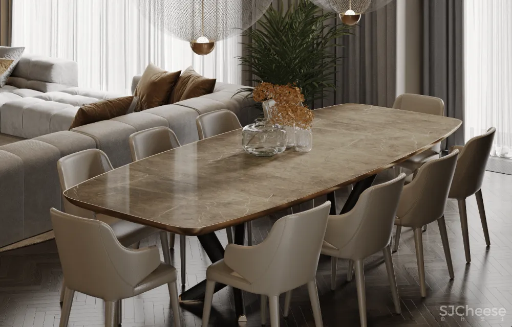 305㎡现代顶层复式,豪宅的正确打开方式!