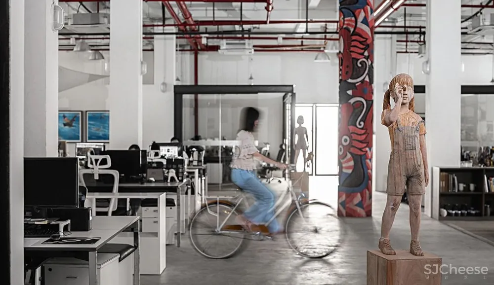 广州伶居侘寂风总部办公，旧得很高级！