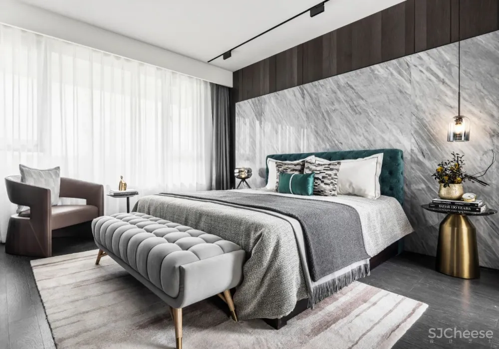 KOYI柯翊:点睛孔雀蓝,演绎现代简约家居轻奢范