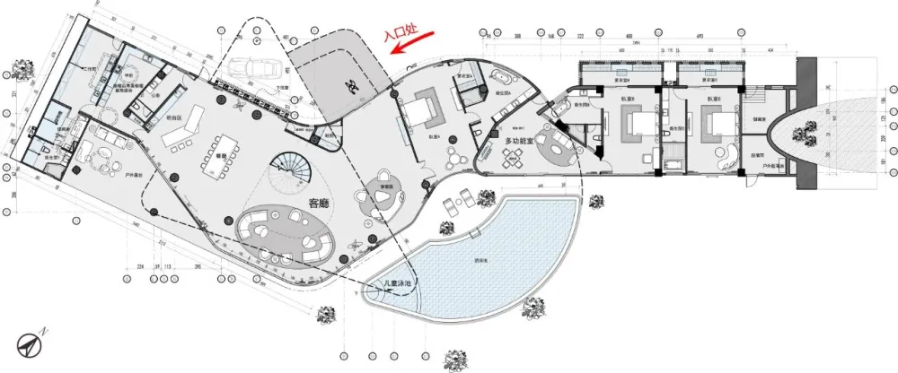 东元设计 太平洋优美弧线上的大宅,以简为美,以质为雅!