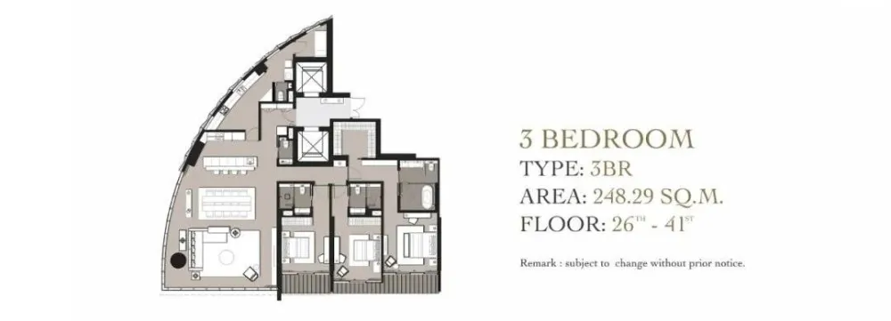 SCDA曾仕乾新作 曼谷泰颐「悦榕轩」六星级超豪华公寓 实景 效果图 平面图