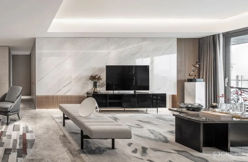 柯翊设计│ 绍兴源盛·云锦中心大平层样板间