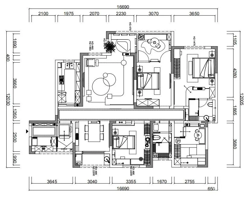 随性自在黑白灰的现代演绎 —— 云想空间表现