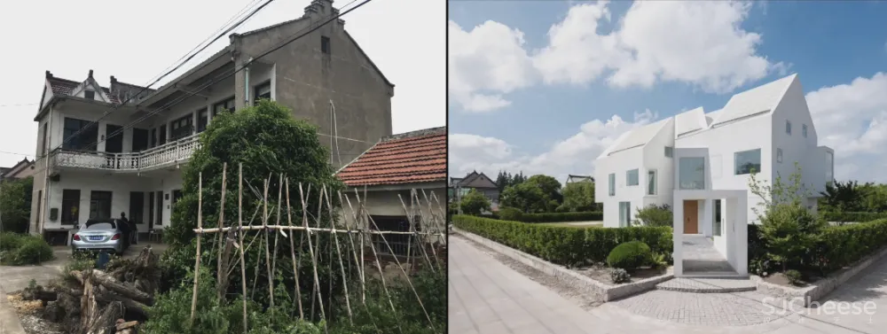 我家有地,为什么要造丑房子?上海夫妻200万造出极简别墅