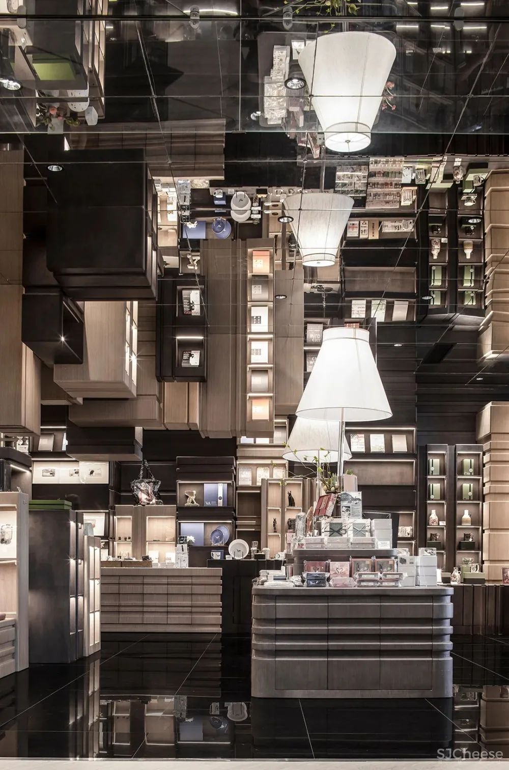 李想新作 宁波钟书阁,1230㎡,把201块“岩石”搬进书店