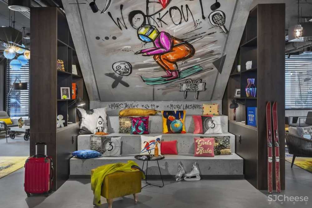 被称作「小W」的Moxy酒店,瑞士又开新店,外墙竟是预制模块,果然够潮