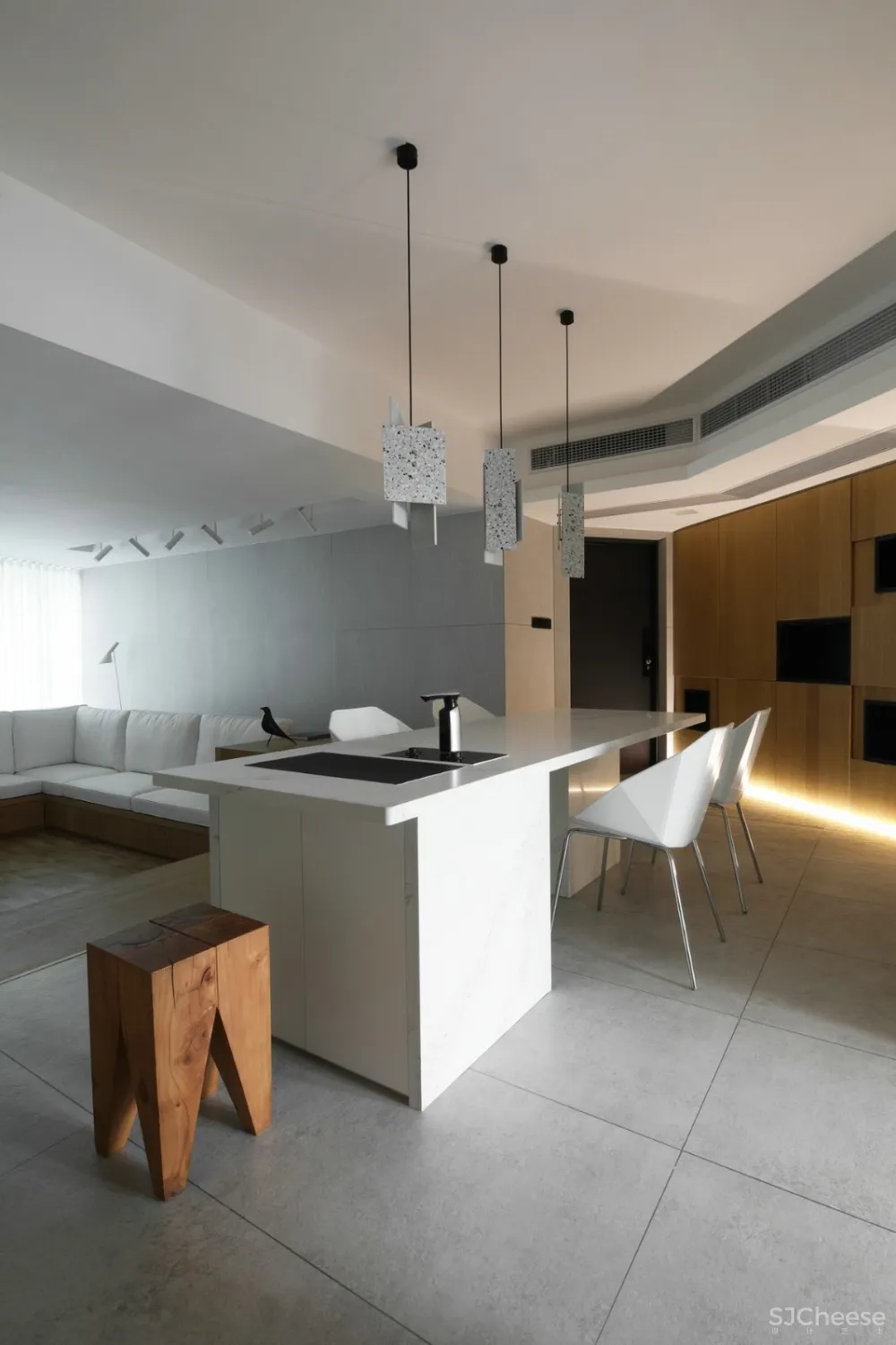 黑白木设计 极简纯白,回归自然!