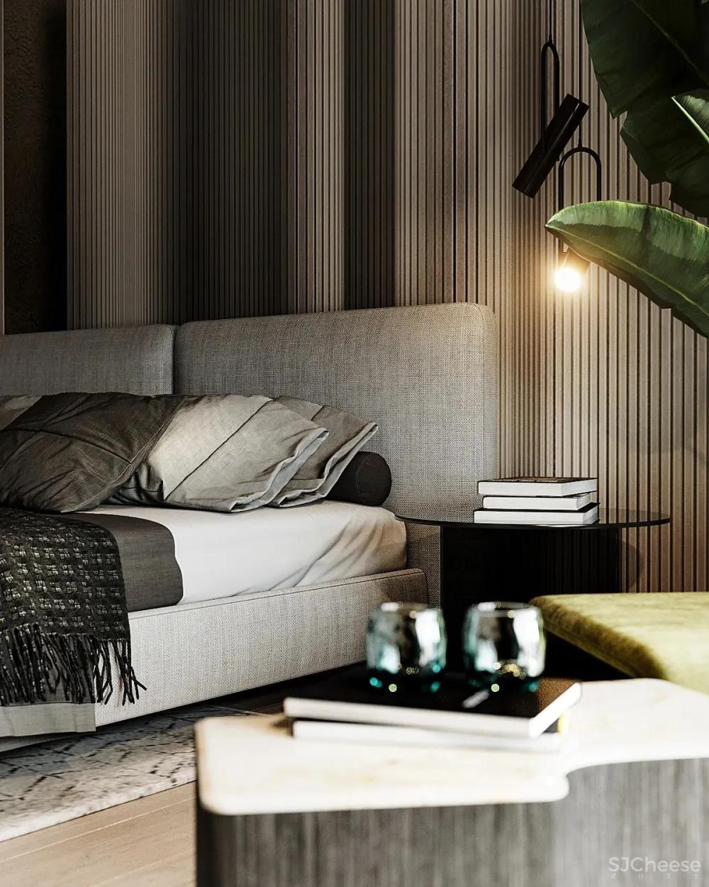 高级灰 轻奢,120㎡现代私宅