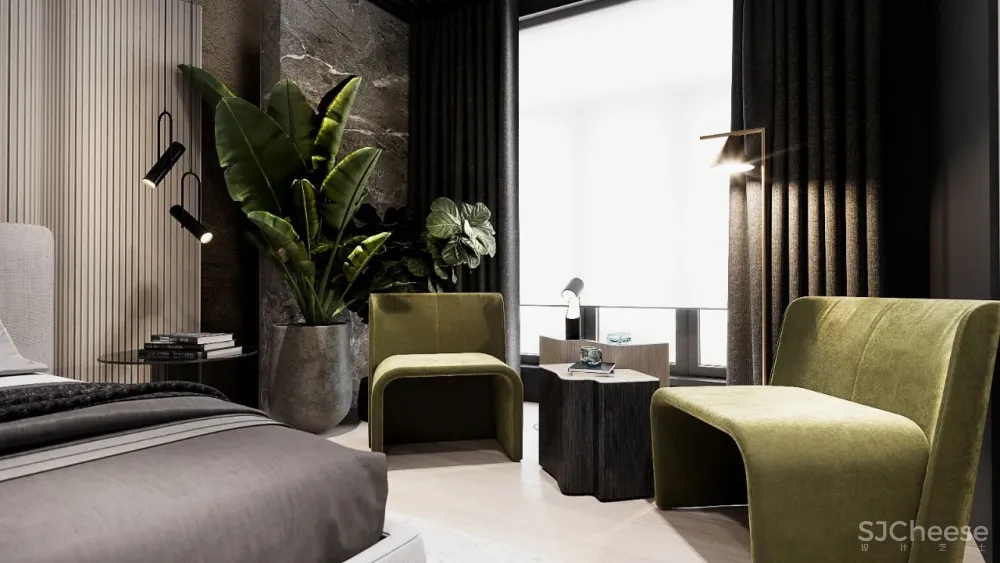 高级灰 轻奢,120㎡现代私宅