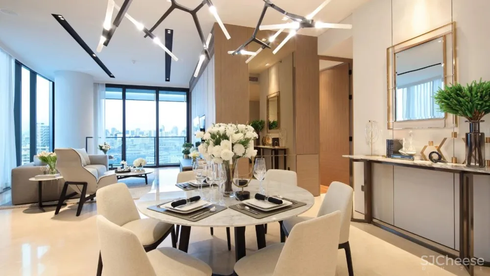 SCDA曾仕乾新作 曼谷泰颐「悦榕轩」六星级超豪华公寓 实景 效果图 平面图