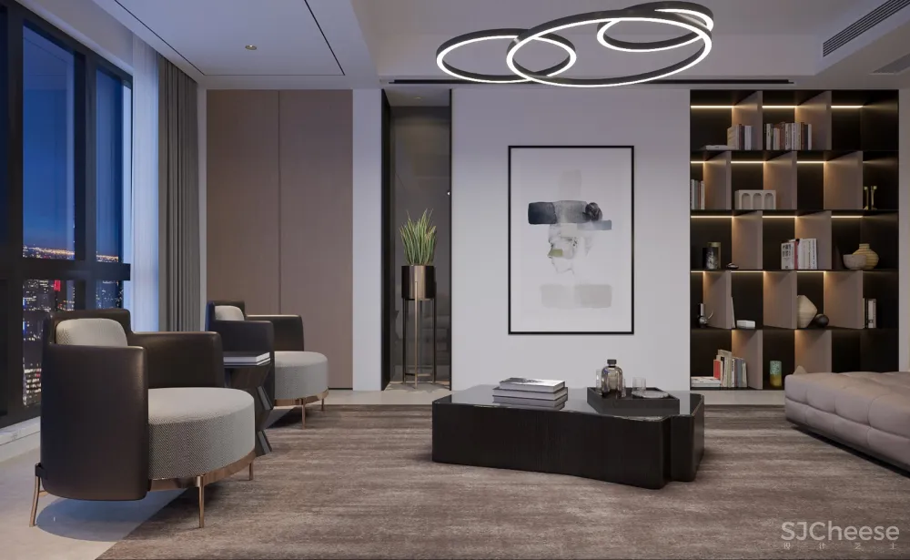 MIC视觉|高层客餐厅夜景