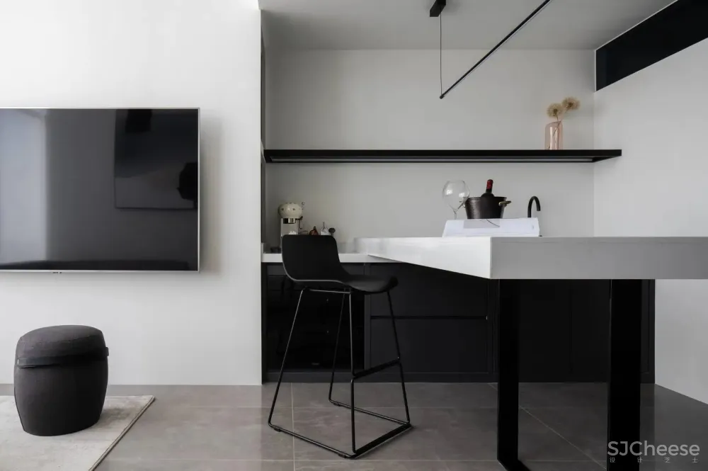 通透感 光影美学，打造黑白极简格调 桐里设计