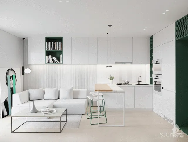 28㎡ 收纳全上墙,这样设计更省空间!