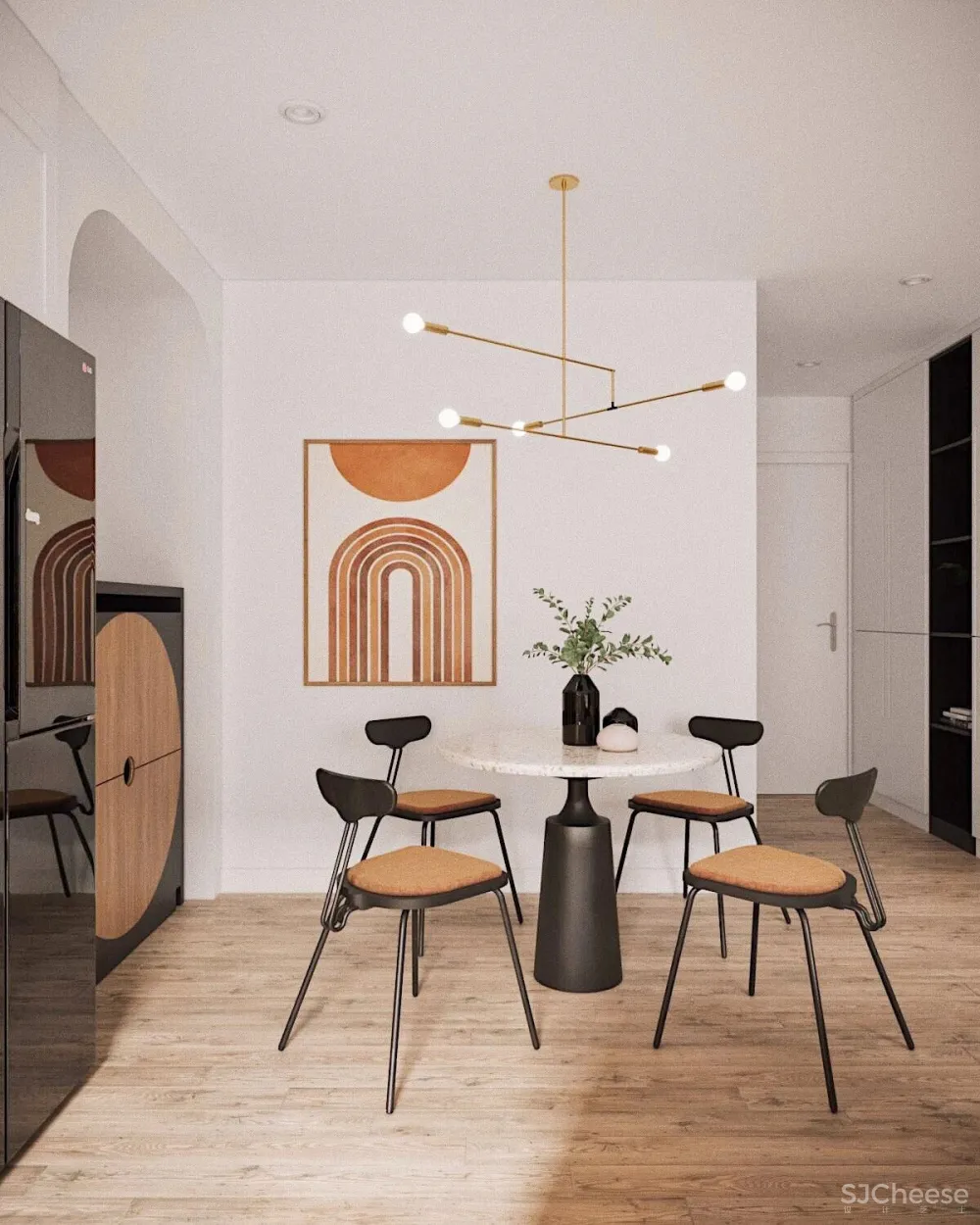 Creating Well Rounded Interiors With Circle Themes - Orange