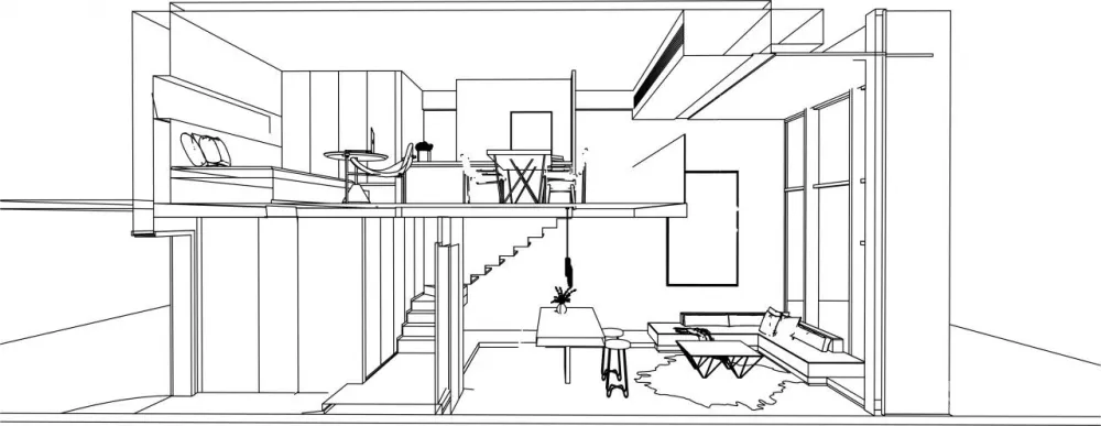 通透感 光影美学，打造黑白极简格调 桐里设计