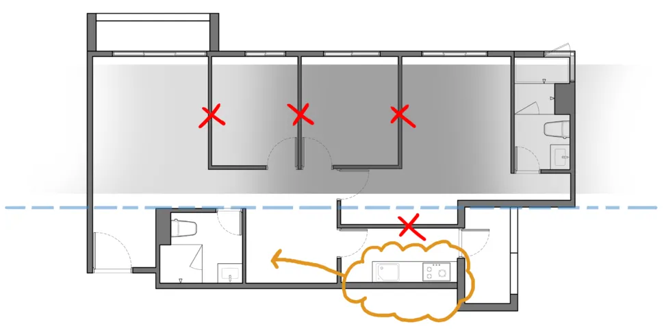 打破常规的布局,79㎡ 每个细节都是设计!