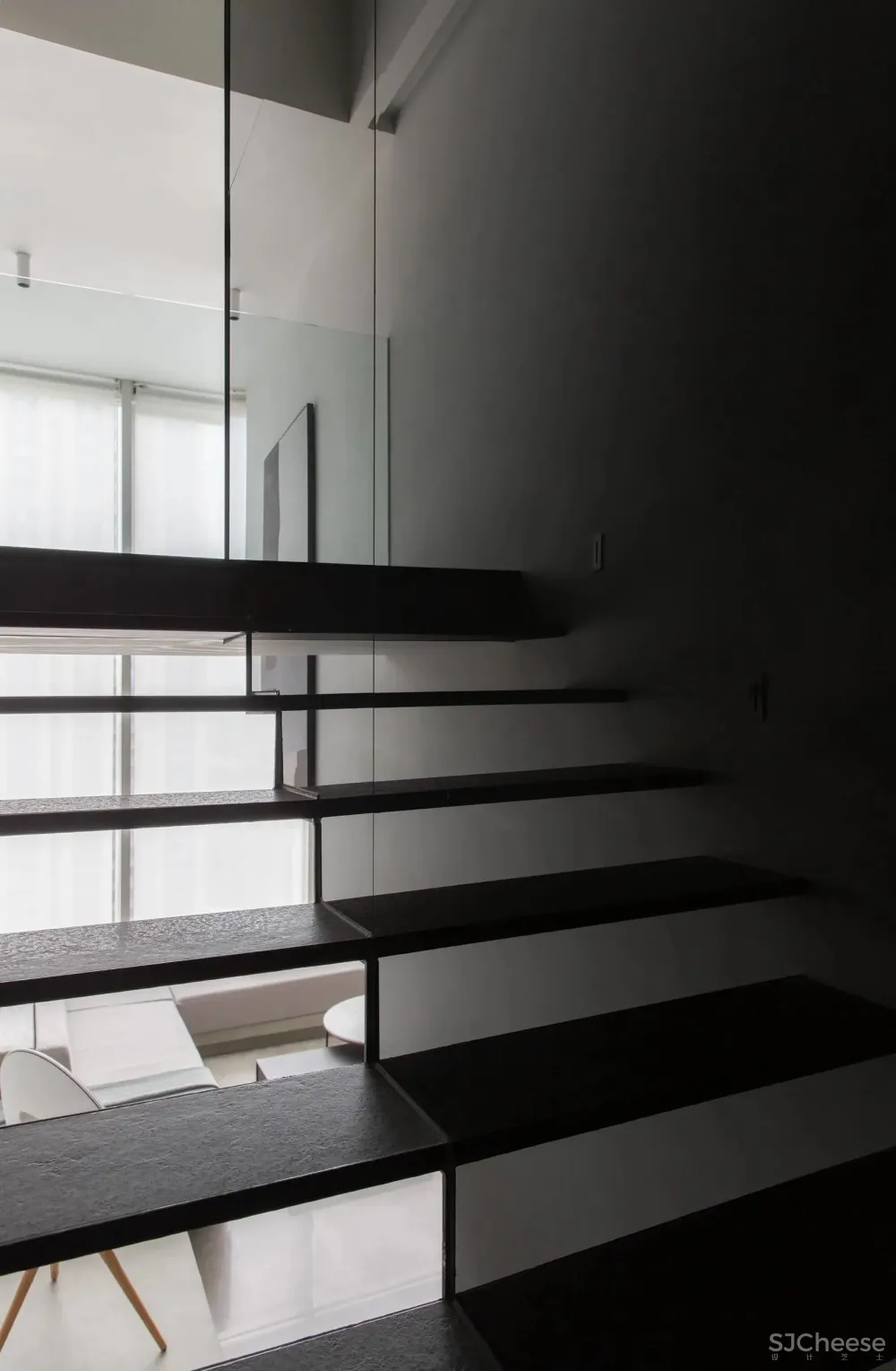 通透感 光影美学，打造黑白极简格调 桐里设计