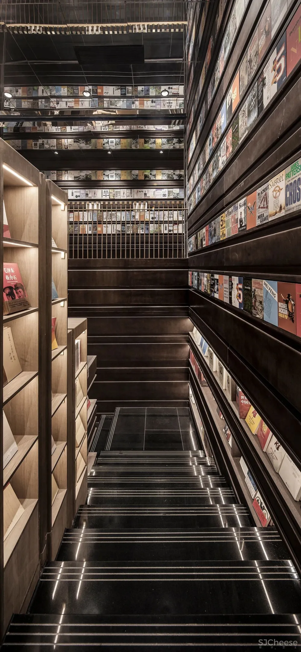 李想新作 宁波钟书阁,1230㎡,把201块“岩石”搬进书店