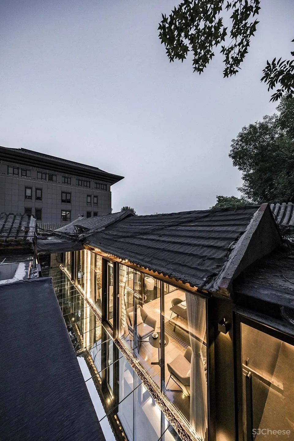 胡同里的镜面院子 宝钞胡同隐院 DAGA大观建筑