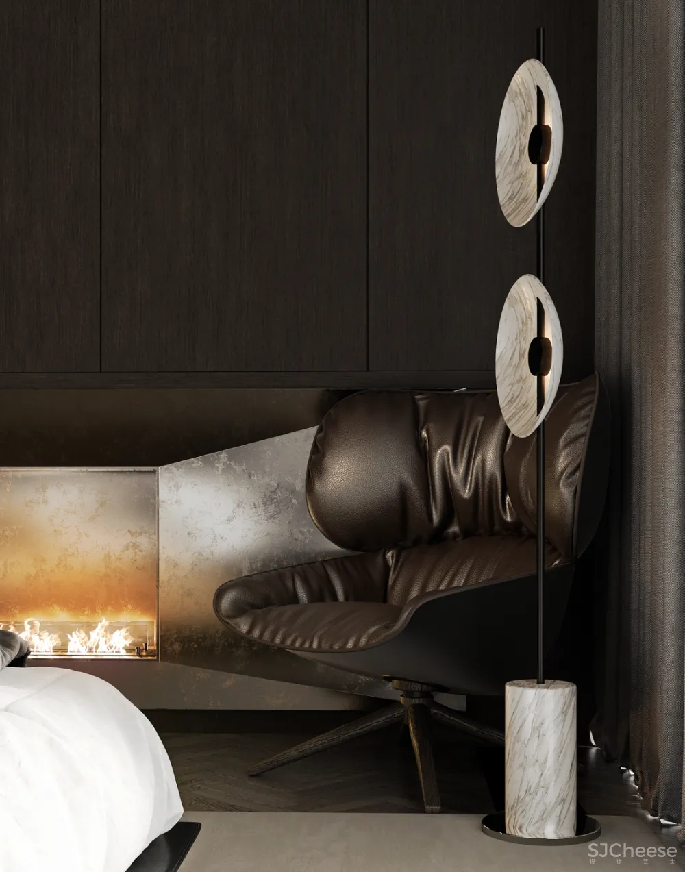 305㎡现代顶层复式,豪宅的正确打开方式!