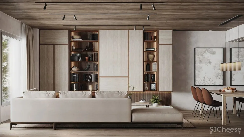 丰富的棕色和灰色调