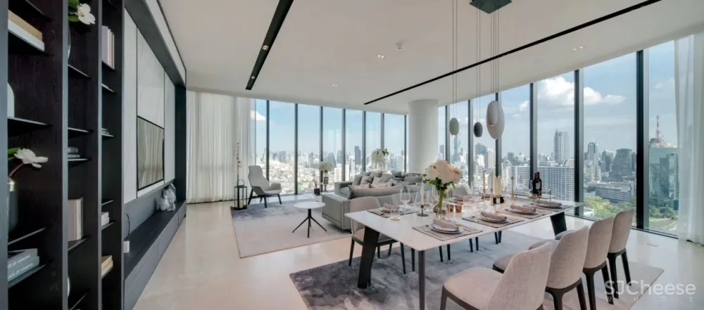 SCDA曾仕乾新作 曼谷泰颐「悦榕轩」六星级超豪华公寓 实景 效果图 平面图