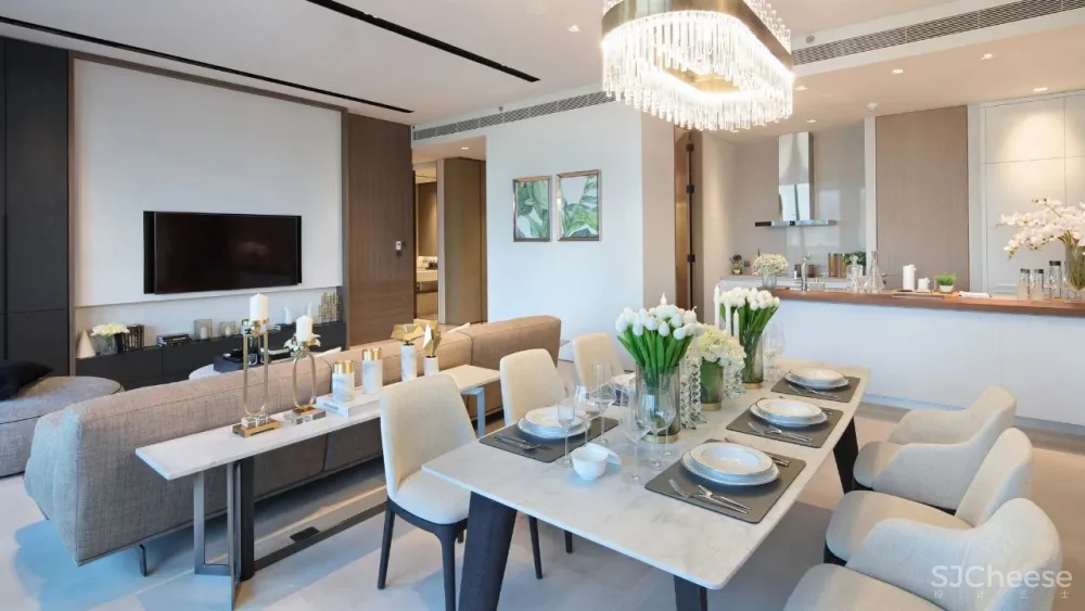 SCDA曾仕乾新作 曼谷泰颐「悦榕轩」六星级超豪华公寓 实景 效果图 平面图