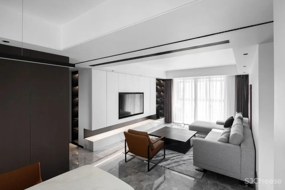 140㎡意式私宅，极简让空间更分明 徐振海设计