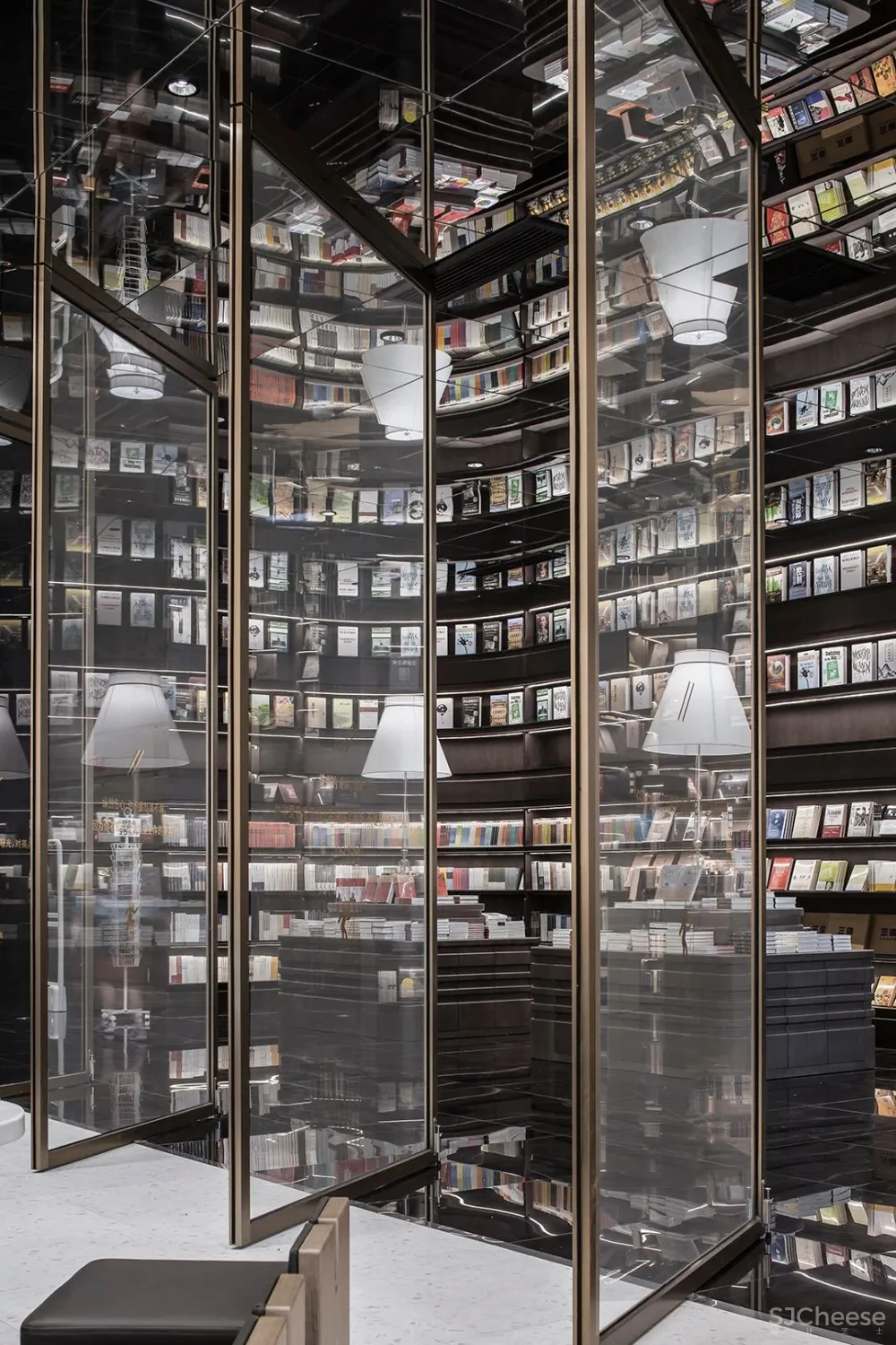 李想新作 宁波钟书阁,1230㎡,把201块“岩石”搬进书店