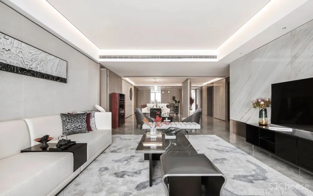 柯翊设计│ 绍兴源盛·云锦中心大平层样板间