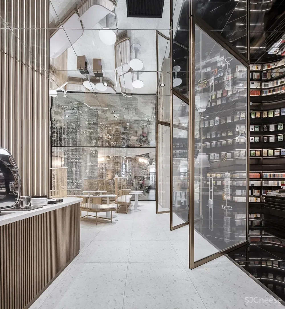 李想新作 宁波钟书阁,1230㎡,把201块“岩石”搬进书店