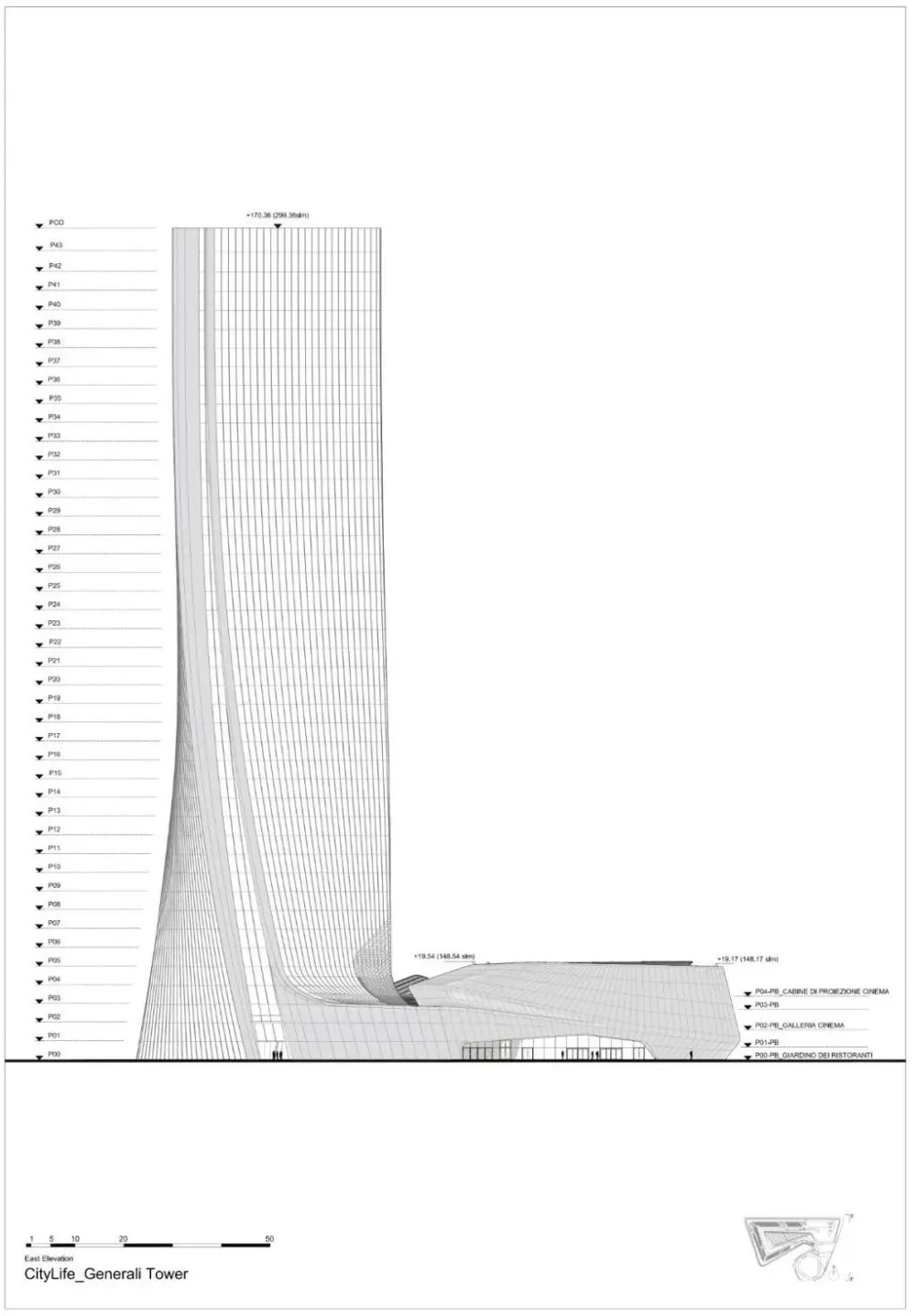 这般律动轻盈,100%扎哈出品!处于米兰黄金地段的Citylife,ZHA参与设计了一半