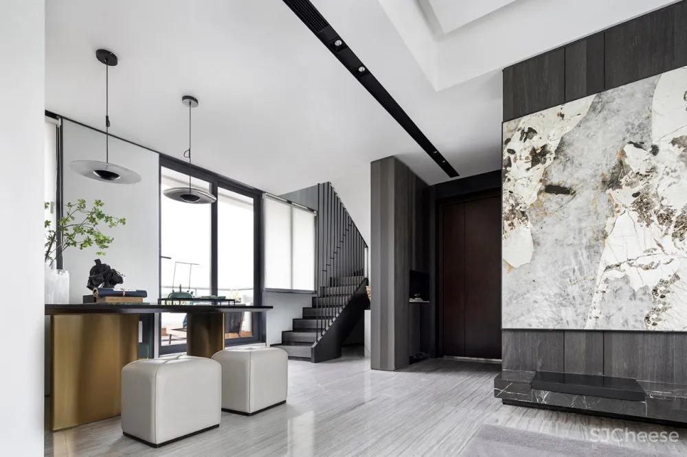 KOYI柯翊:点睛孔雀蓝,演绎现代简约家居轻奢范