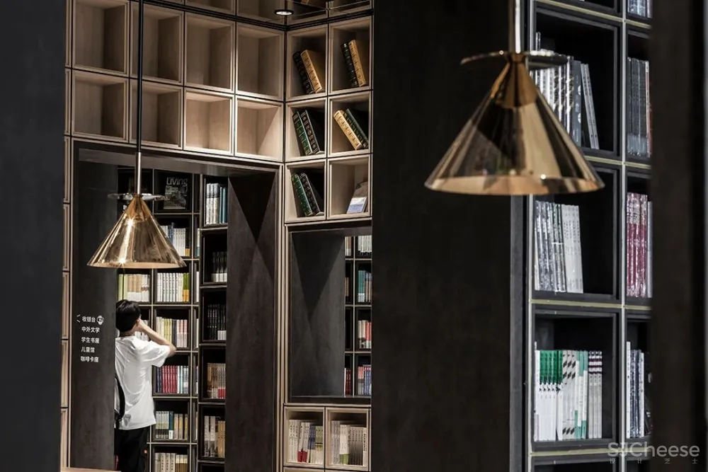 李想新作 宁波钟书阁,1230㎡,把201块“岩石”搬进书店