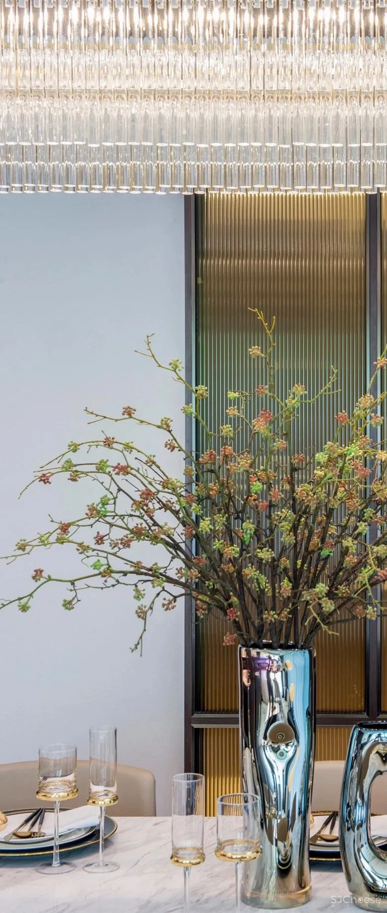 200㎡海派低奢样板间,融入秦淮河畔的当代人居