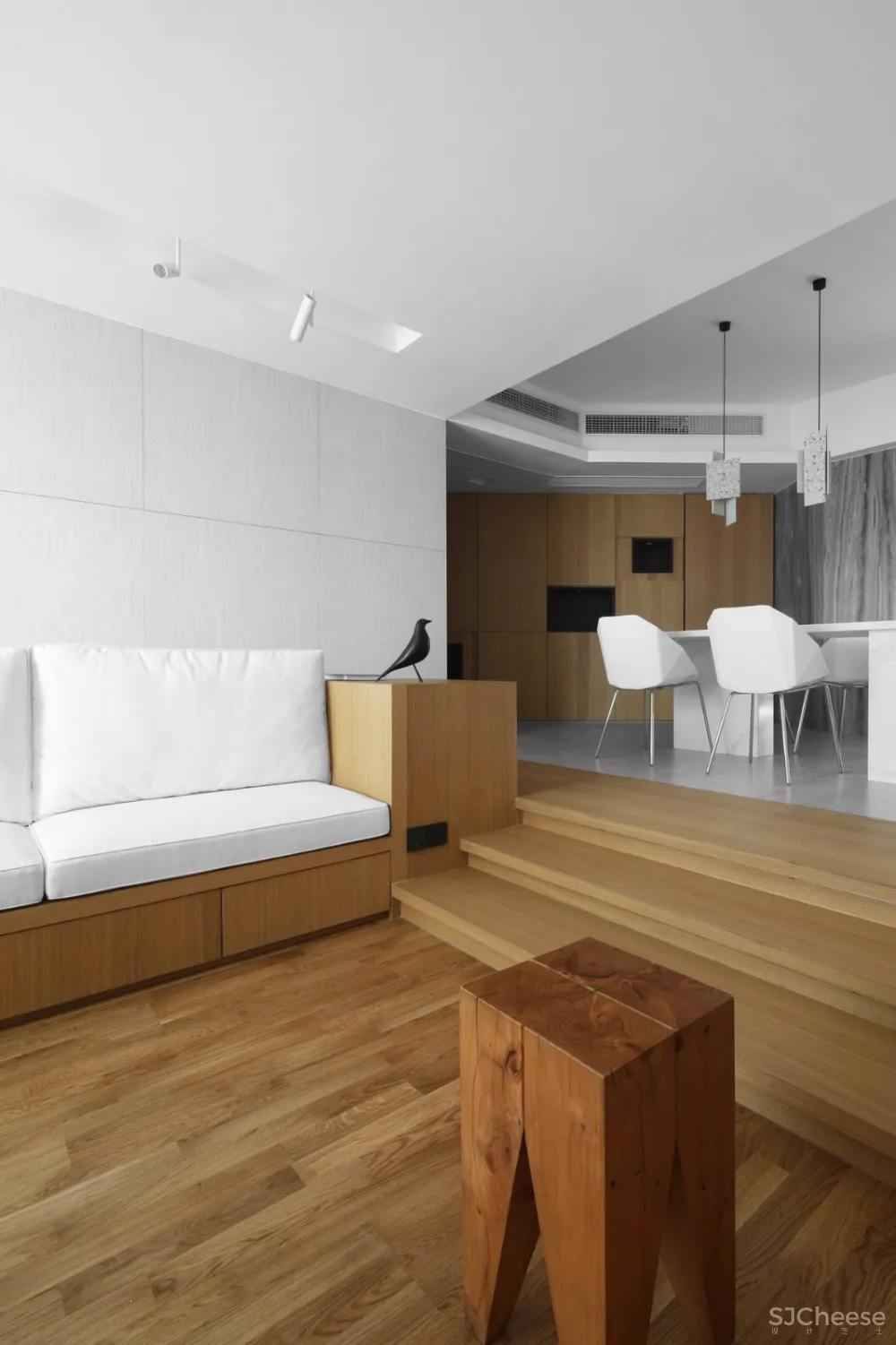 黑白木设计 极简纯白,回归自然!