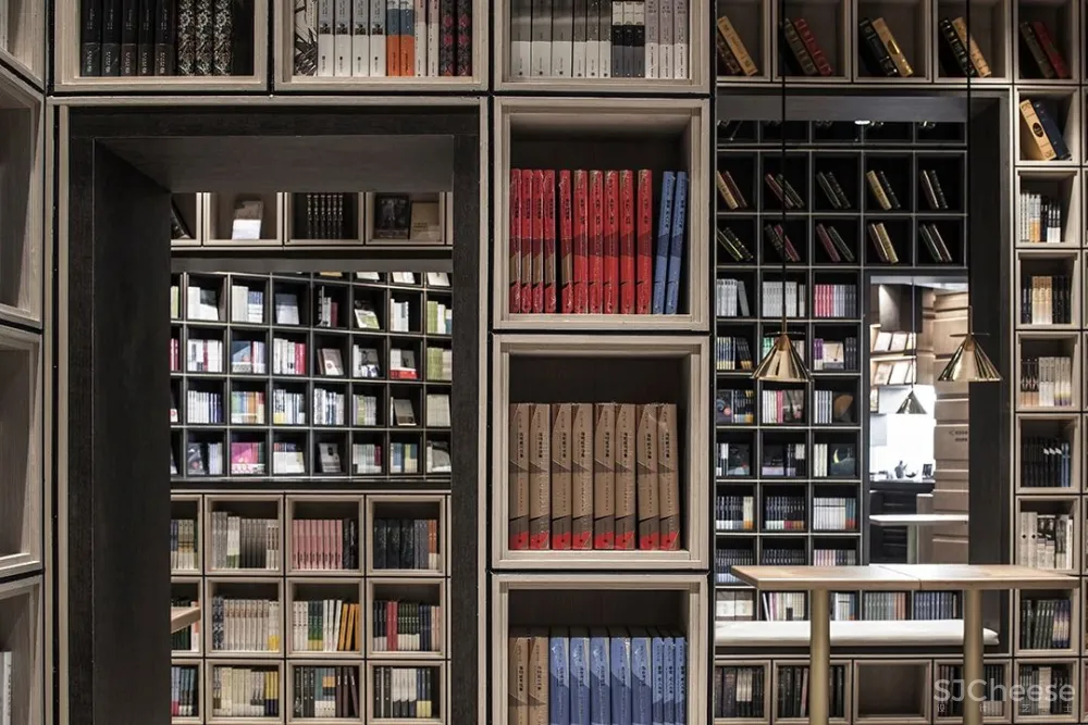 李想新作 宁波钟书阁,1230㎡,把201块“岩石”搬进书店