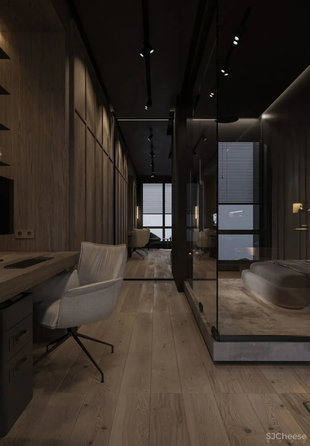 极简黑色系私宅,不是谁都能Hold得住