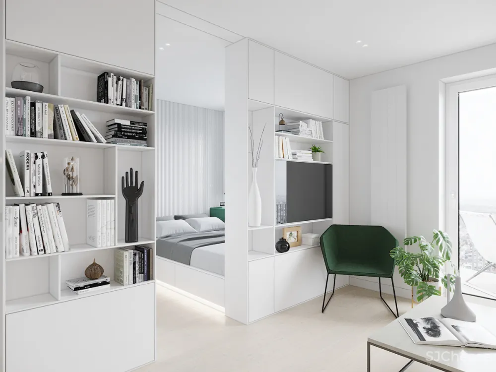 28㎡ 收纳全上墙,这样设计更省空间!